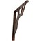 Ekena Millwork Damon Wrought Iron Bracket, (Single center brace), Antiqued Copper 1 1/2"W x 12"D x 15"H BKTM01X12X15SDAACO - alternate 1